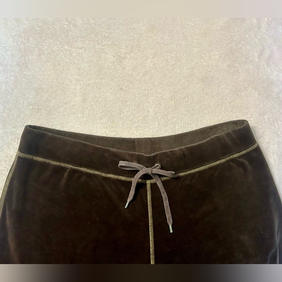 Brown velour track pants - medium/large - Picture 5 of 8